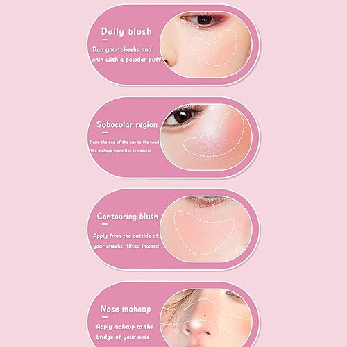 Black Blush Color Changing | Cosmetics Long Lasting Face Blush,pH Temperature Color Changing Black to Pink Tint, Multi-use Makeup Cream for Lips and Cheek Tint