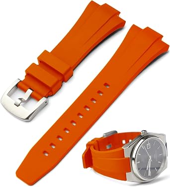 FKM Fluororubber Quick Release Rubber Watch band for Tissot PRX Watch 40mm Series,12mm Replacement Watch Strap for Tissot PRX Powermatic 80 Bracelet Men Women Watchband
