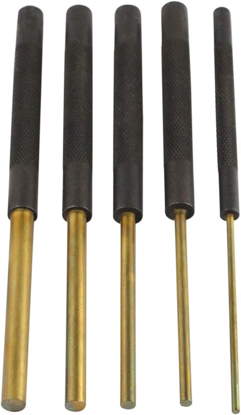 SE Brass Pin Drive Punch Set Removing Repair Tool Nonmarring Brass