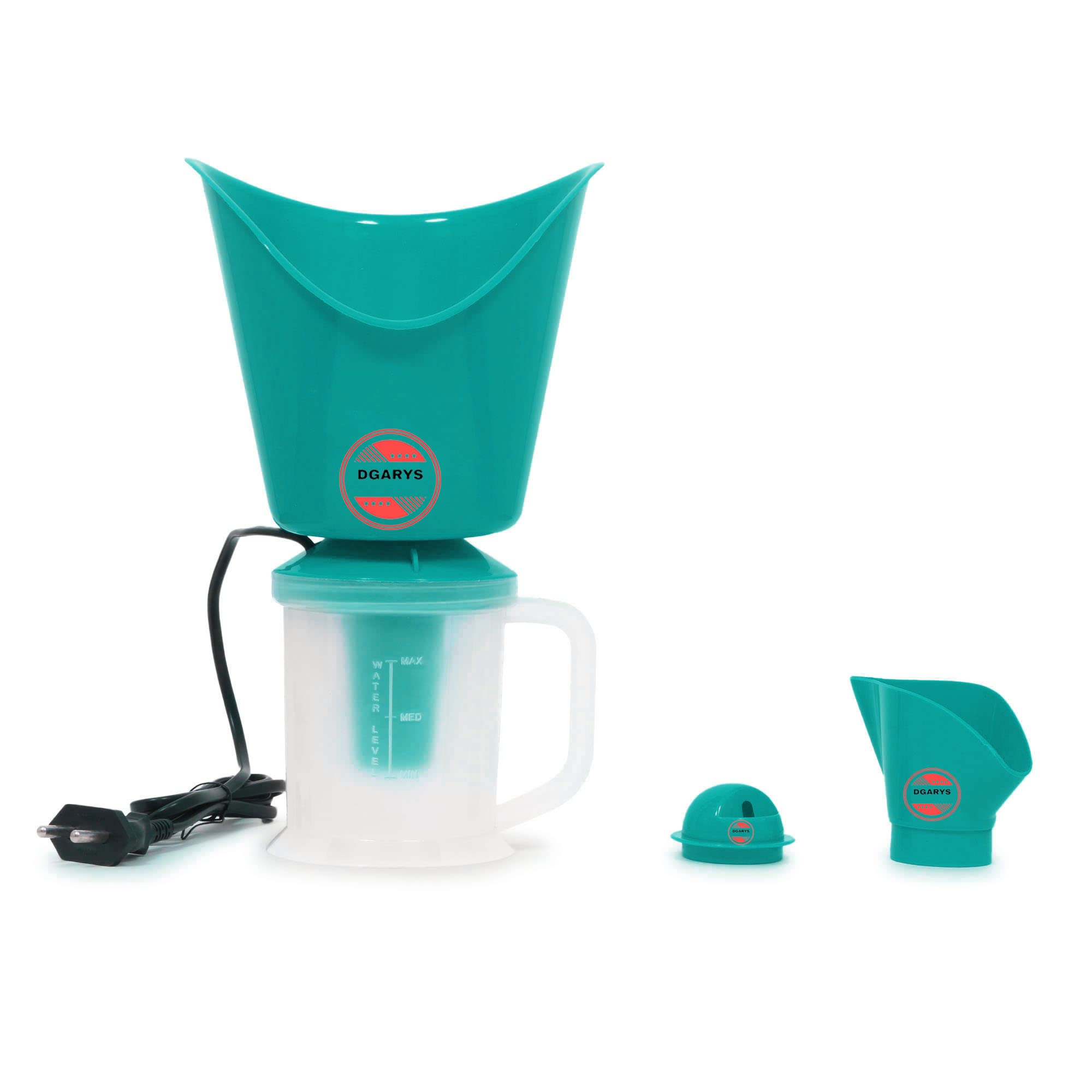 3 in One Steam Vaporizer machine for Cold and Cough with Nozzle Inhaler, Facial Sauna and Facial Steamer for Face and Nose, Face, Spa, Nose, and Cough Steamer (GREEN)