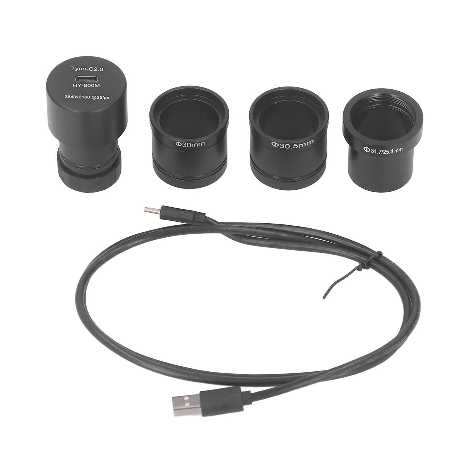 Aramox Cyfrowy Mikroskop USB Imager Elektroniczna Kamera Okularowa ze Stopu Aluminium 4K 8MP Typ C UVC do Mikroskopu Teleskop Astronomiczny Obserwacja Kontrola Obrazowania