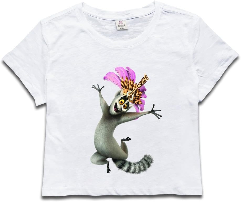 Women King Julien Madagascar Dew Navel Tees