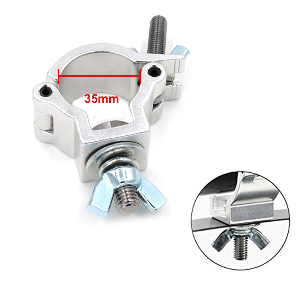 Xsayjia Truss Morsetto di fissaggio 32-35 mm Heavy Duty 75 kg per spotlights Moving Head Lighting Supply (5 confezioni)