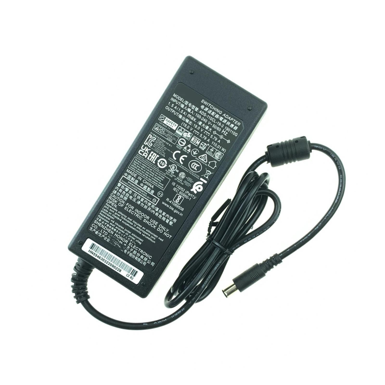 Adattatore CA 19 V 5,79 A 110 W ADS-110CL-19-3, Compatibile Con LG, Compatibile Con MONITOR 34UM88P 34UC89G 34UC87C 34UM95C 34UC97C PF1500G 34UM67 PF1000U 34UC88(AU plug)