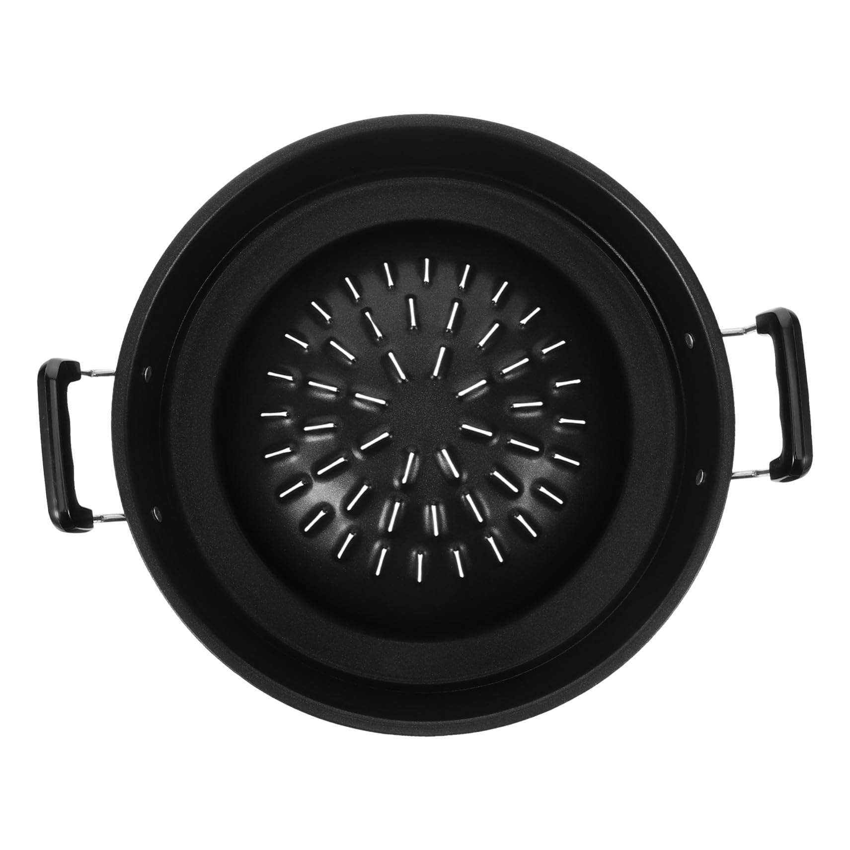 Barbecue Coréen Grill Pan Acier Inoxydable Accessoire Pratique Jardin et Camping