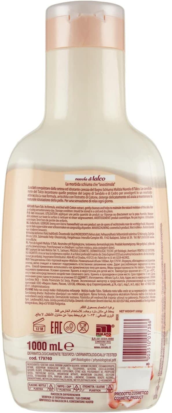 Italian Gourmet Nuvola di Talco Bagnoschiuma Duschbad Talk-Duft 12 x 1L