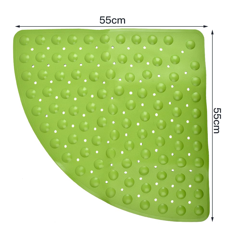 Shirylzee Section De Tapis De Douche En Triangle Transparent