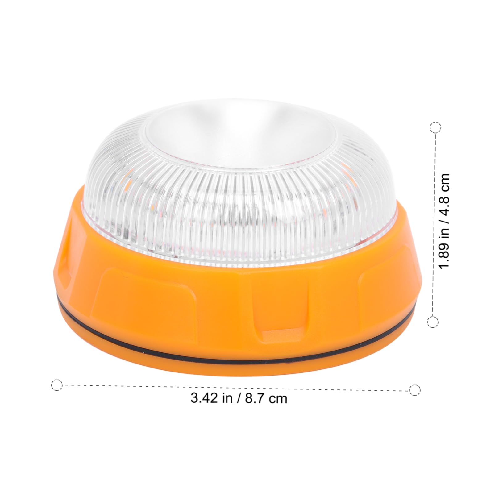 SOLUSTRE 4piezas Luz De Advertencia Led Amarilla Para Automóvil Luz De Emergencia Portátil Para Vehículos De Señalización Para Seguridad Vial