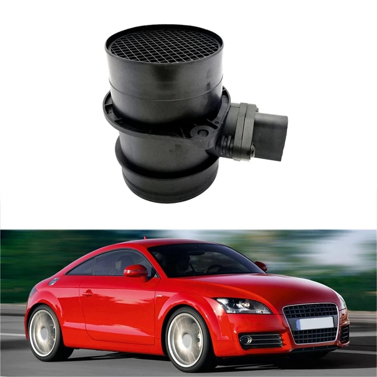 Miernik masy powietrza samochodowe Czujniki jakośc Do TT Quattro 1.8L-L4 01-02 części zamienne 1 szt. Miernik masowego przepływu powietrza czujnik MAF 0280218034 06A906461E