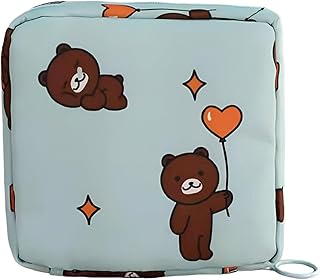 حامل صحي - شنطة امنة ومحكمة لمستلزمات الدورة الشهرية للمراهقين (قطعة واحدة)