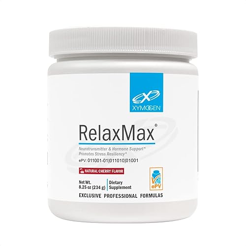 XYMOGEN RelaxMax - Mezcla de bebida - Promueve la relajación, la resistencia al estrés + el apoyo hormonal - Polvo de magnesio con mio-inositol,