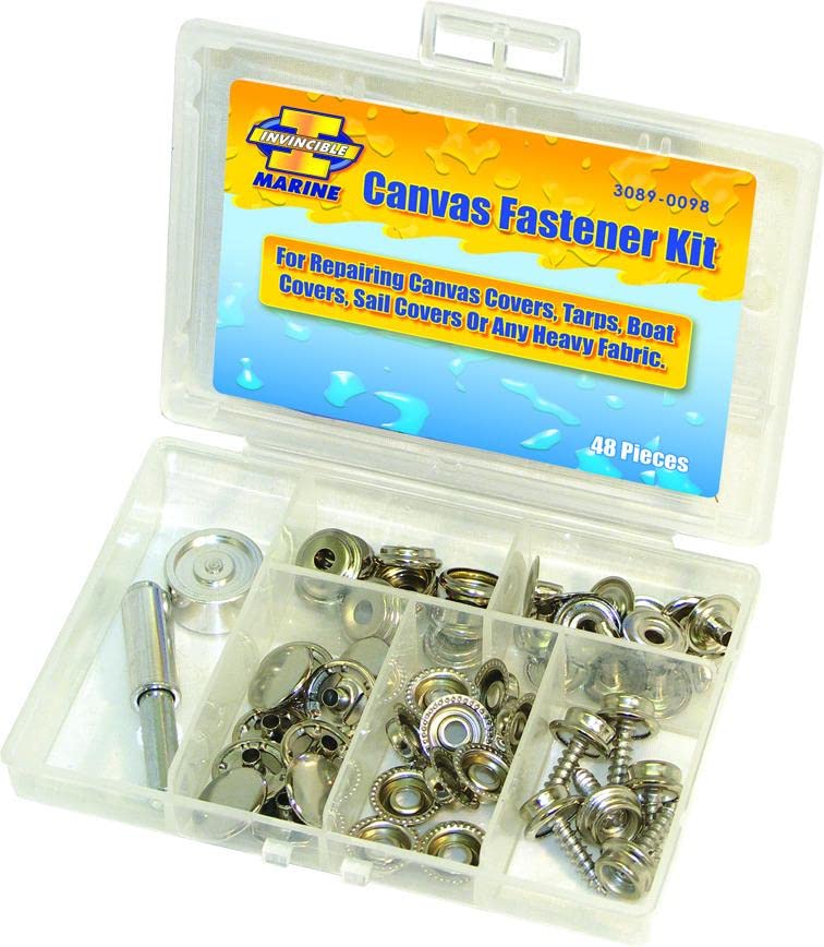 Invincible MarineCanvas Fastener Kit, 48-Pieces