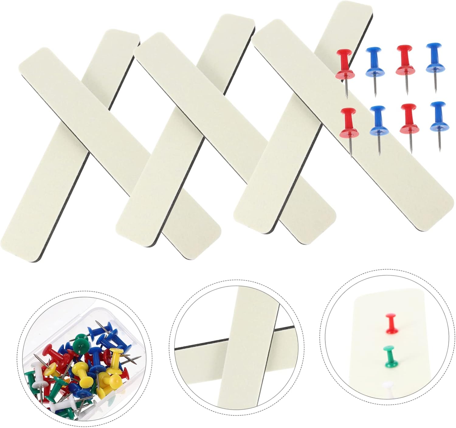 Gadpiparty 1set Adhesive Felt Bulletin Board Strips for Wall Decor Easy to Install Notice Board for Photos Messages and Reminders Versatile Office and Home Use
