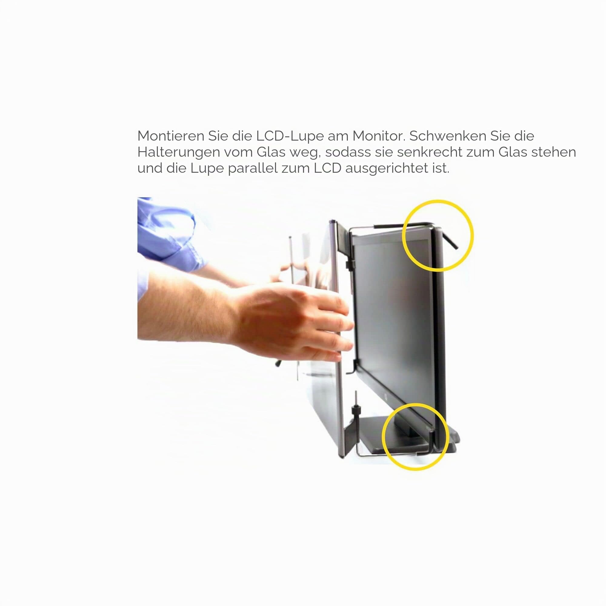 Kantek Maxview MAG22WL LCD-Monitor-Lupenfilter für 21,5 Zoll und 55,9 cm Breitbild-Monitore (diagonal gemessen)