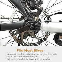 Vista 5 de Veelar - Remolque de bicicleta deportiva para 1 o 2 niños pequeños, portabicicletas