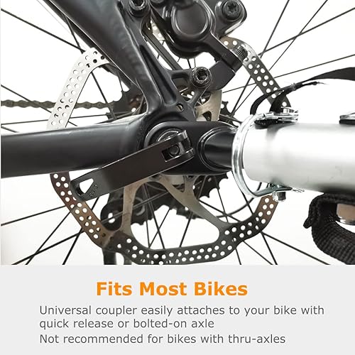 Miniatura 7 de Remolque de bicicleta y cochecito de suspensión deportiva 2 en 1 asiento doble para niños pequeños, niños, portabicicletas para niños