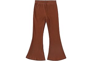 Corduroy Pants for Girls, Flared & Ribbed, Bell Bottoms (4-12 Years)