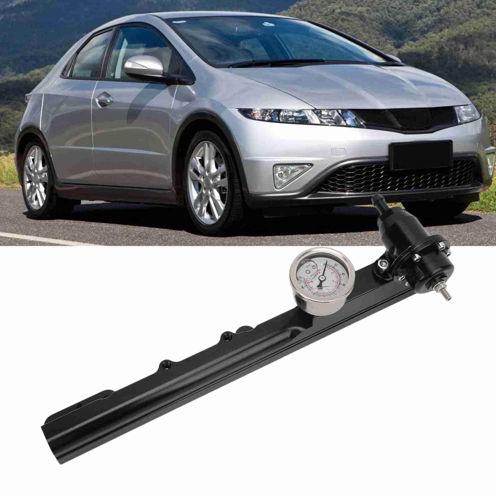 Regulador de presión de Combustible de 1000 CV, Repuesto de aleación de Aluminio para Integra/Civic/del Sol SI, Serie D Todos los Motores intercambiados, Orificio de Combustible de 1/2 Pulgadas