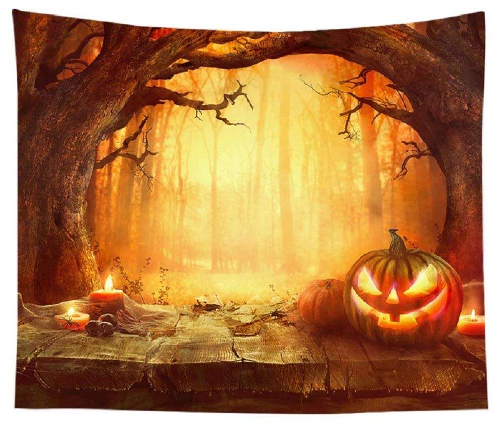 Halloween ハロウィン タペストリー 背景 撮影 大きいかぼちゃ 秋