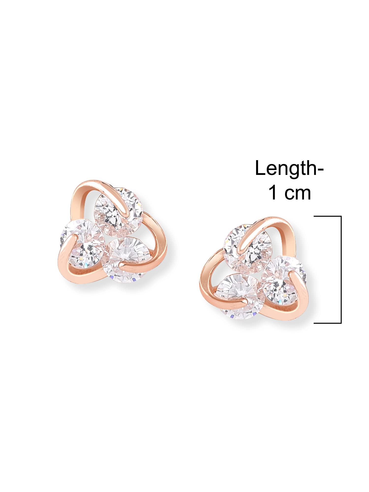 Cubic Zirconia Contemporary Studs Earring for Women, Elegant
