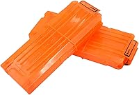 Vista 5 de pinzas para cartuchos de carga rápida, 4 unidades, 12 dardos para Nerf n-Strike Elite Blaster (naranja)