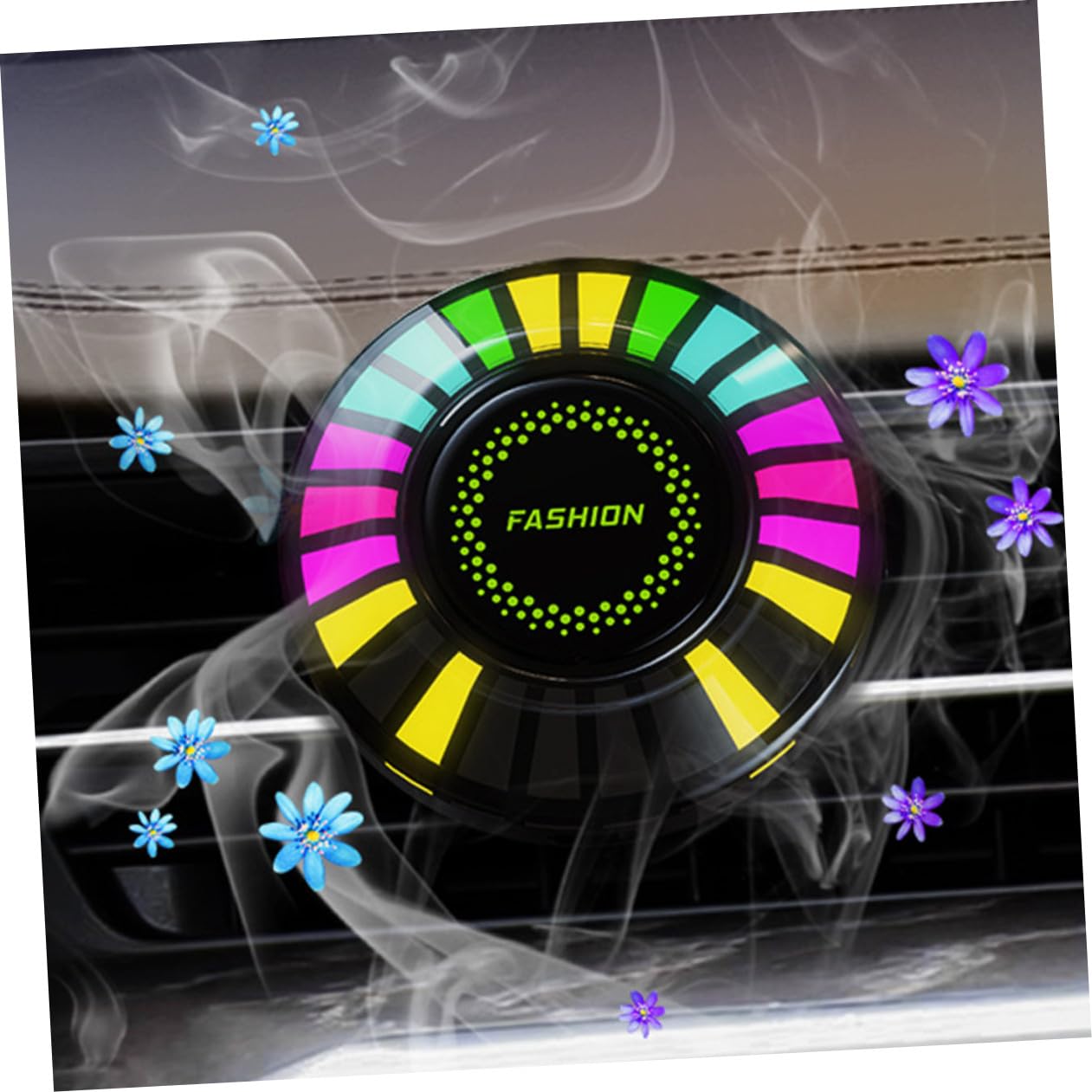 MAGICLULU 5 Pezzi Diffusore per Auto con Luce Atmosferica Rgb Clip per Accessorio Auto Pratico e per Amici e Famiglia