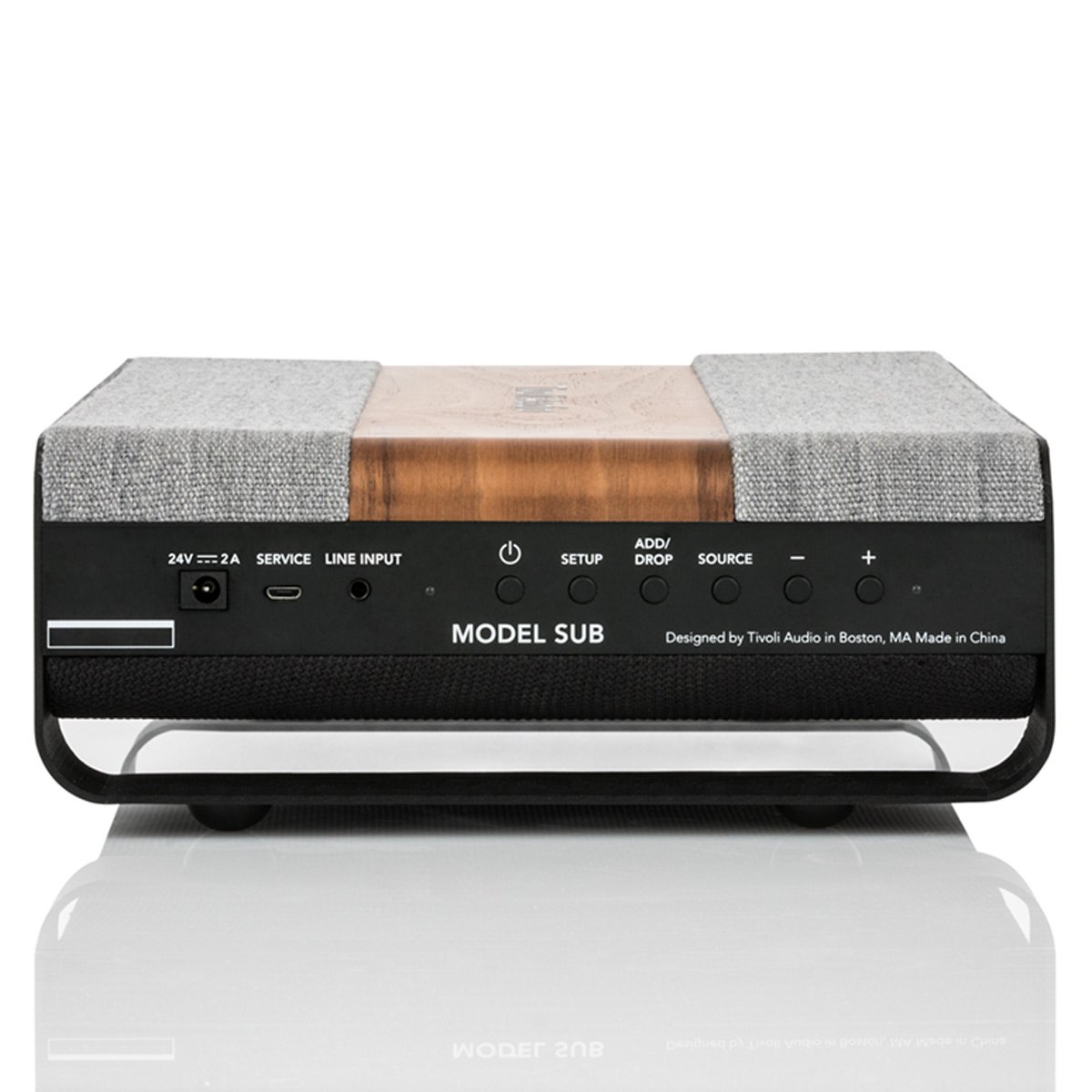 ラジオ・コンポ Tivoli Audio MODEL TWO + MODEL SUBWOOFER Tivoli Audio Model Two Walnut Case AM/FM Radio Speaker w