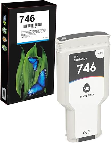 746 Cartucho de tinta negro mate de 10.1 fl oz (P2V83A) para DesignJet 746 Z6 Z9+ Cartucho de tinta de impresora de gran formato (1 paquete de tinta