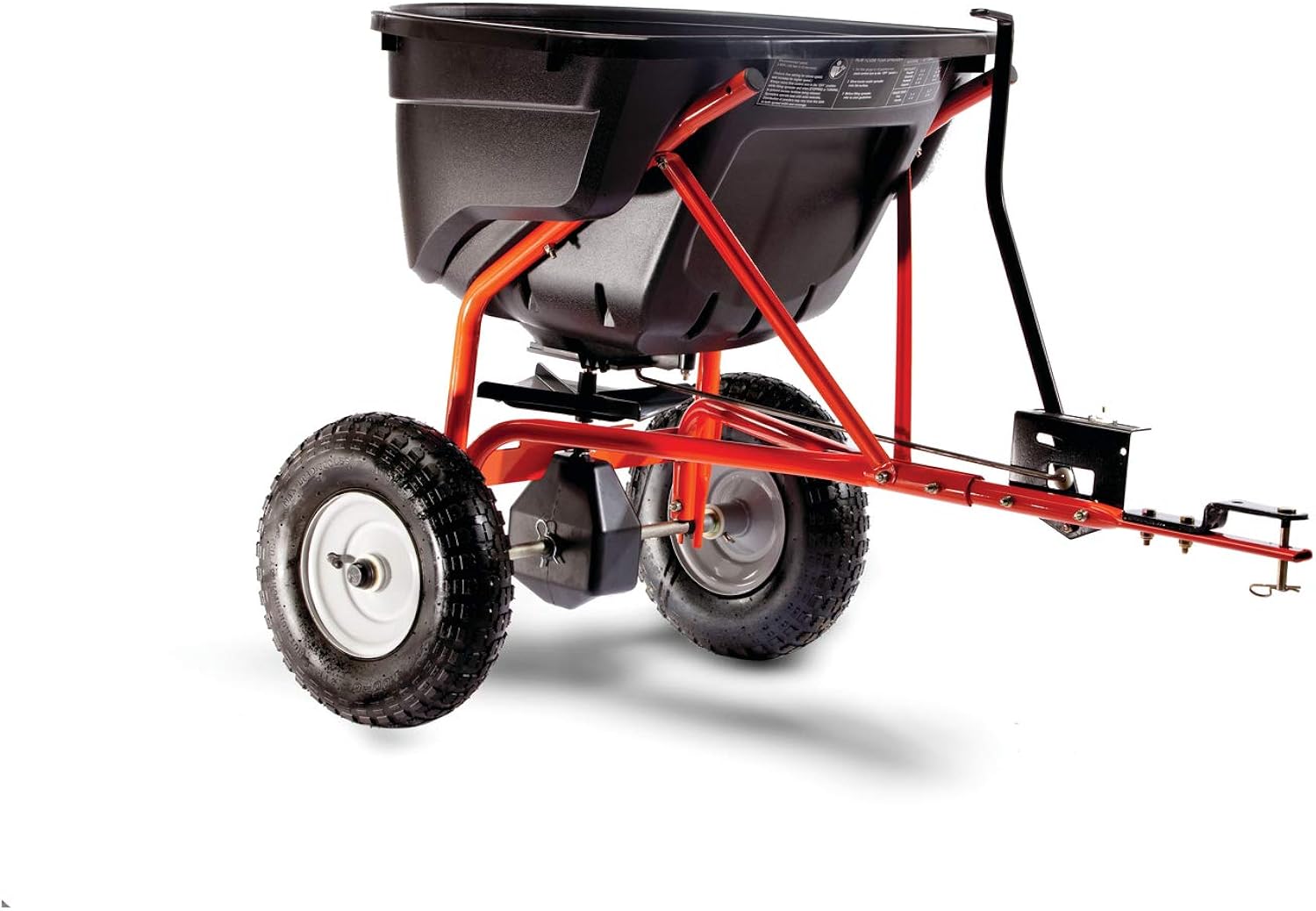 Agri-Fab 45-0463 130-Pound Tow Behind Broadcast Spreader , Black : Lawn And Garden Spreaders : Patio, Lawn & Garden