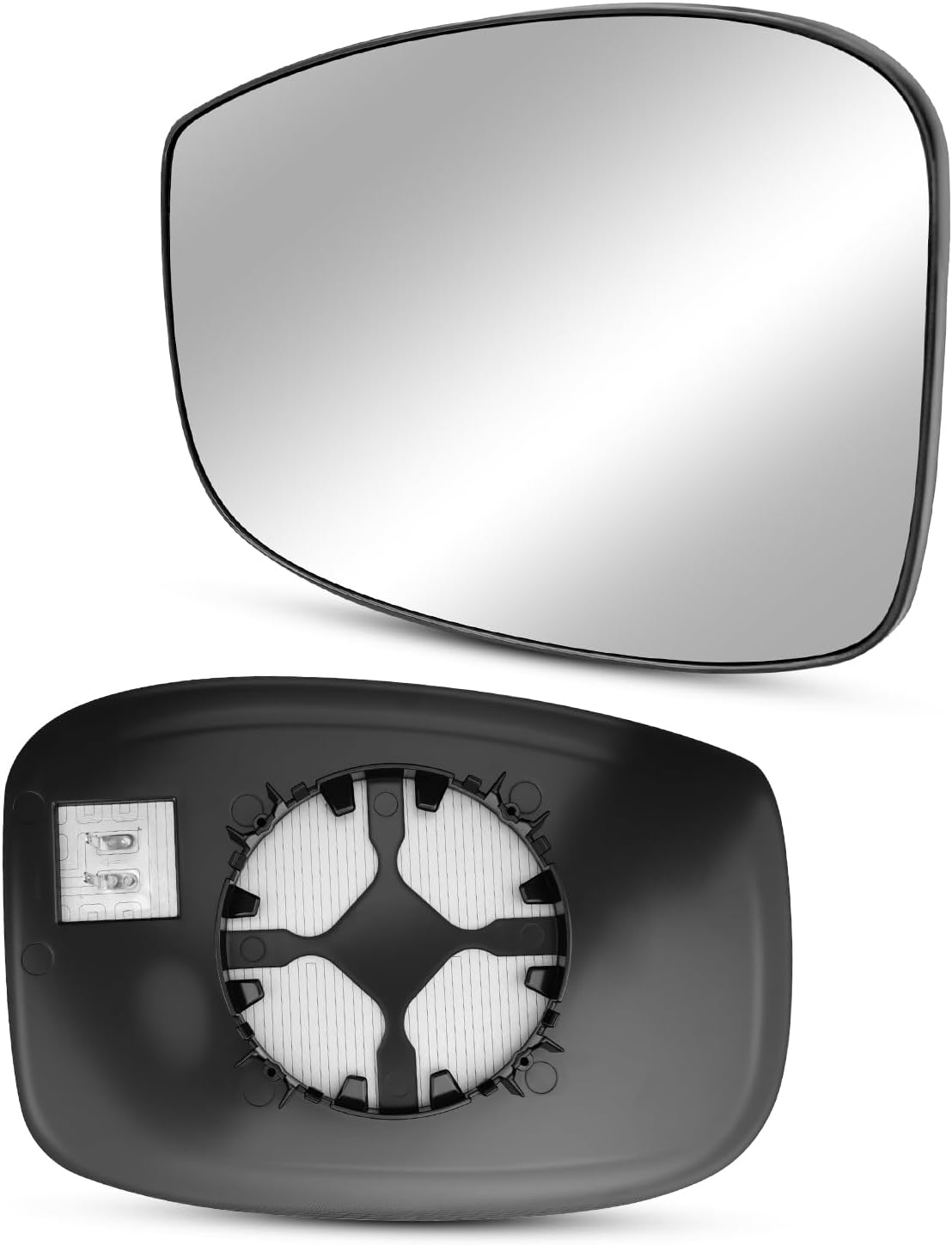 Left Driver Side Heated Mirror Glass Fit for Honda Odyssey 2018-2023, Rear View Mirror Glass Replace HO1324121 76253THRA12