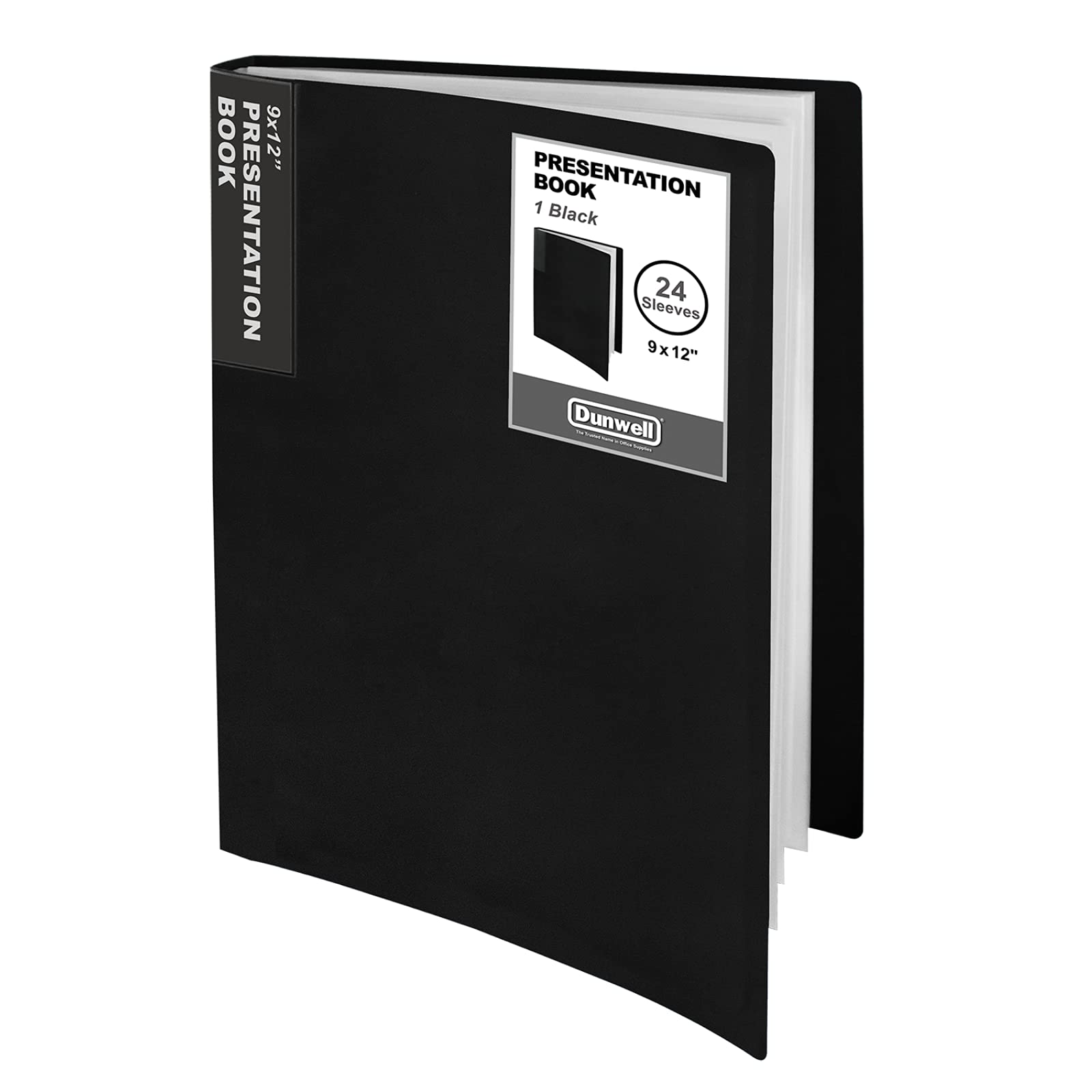 Dunwell Art Portfolio Binder 9x12 Presentation Folder 9 x 12 (Black