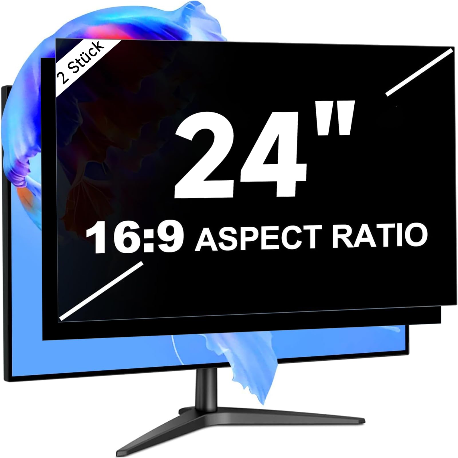 2 filtri privacy per computer ([2 pezzi] 24 pollici 16:9)