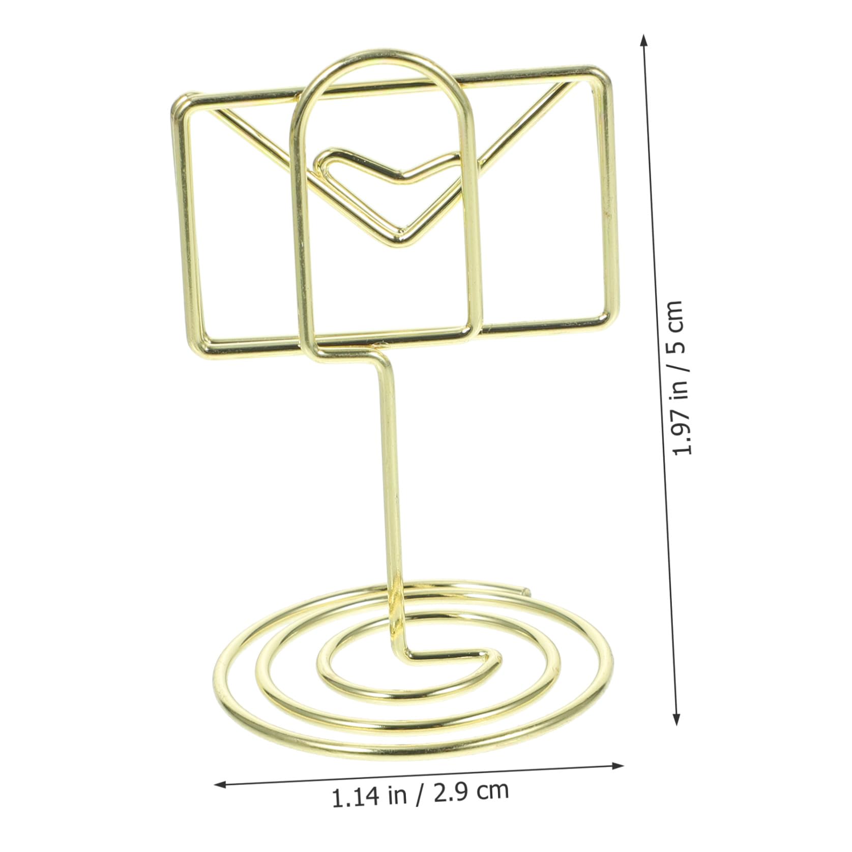 Cabilock 3 Series Soporte De Tarjetas De Mesa De Forma Titulares De De Mesa para Bodas Clips para Fotos Y Notas Material De Alambre Resistente Y Estable 20 Piezas*3