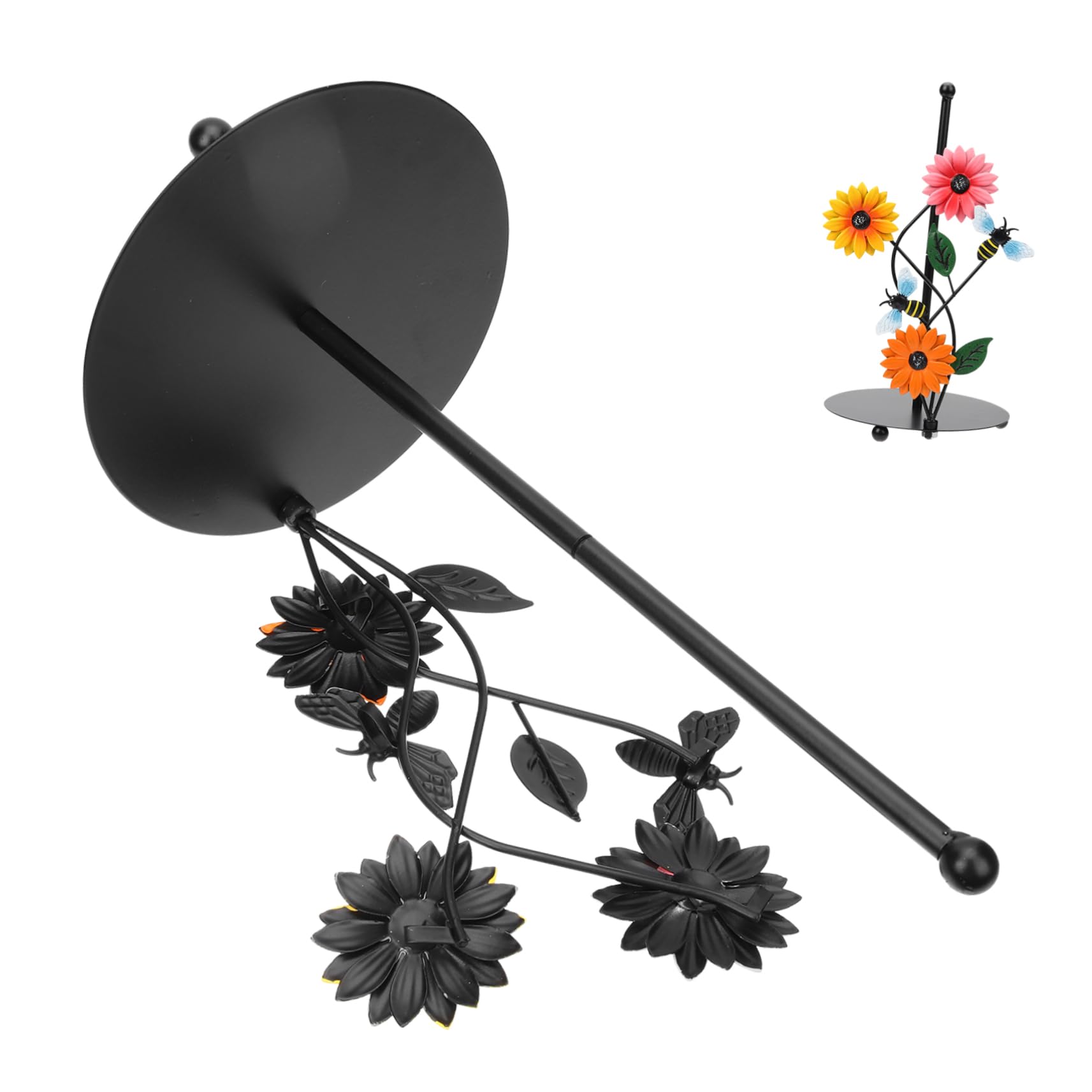 Küchenrollenhalter Aus Papier Sonnenblumen-Design Handtuchhalter Für Küche Stabiler Standfuß Einfaches Entnehmen des Papiertuchs