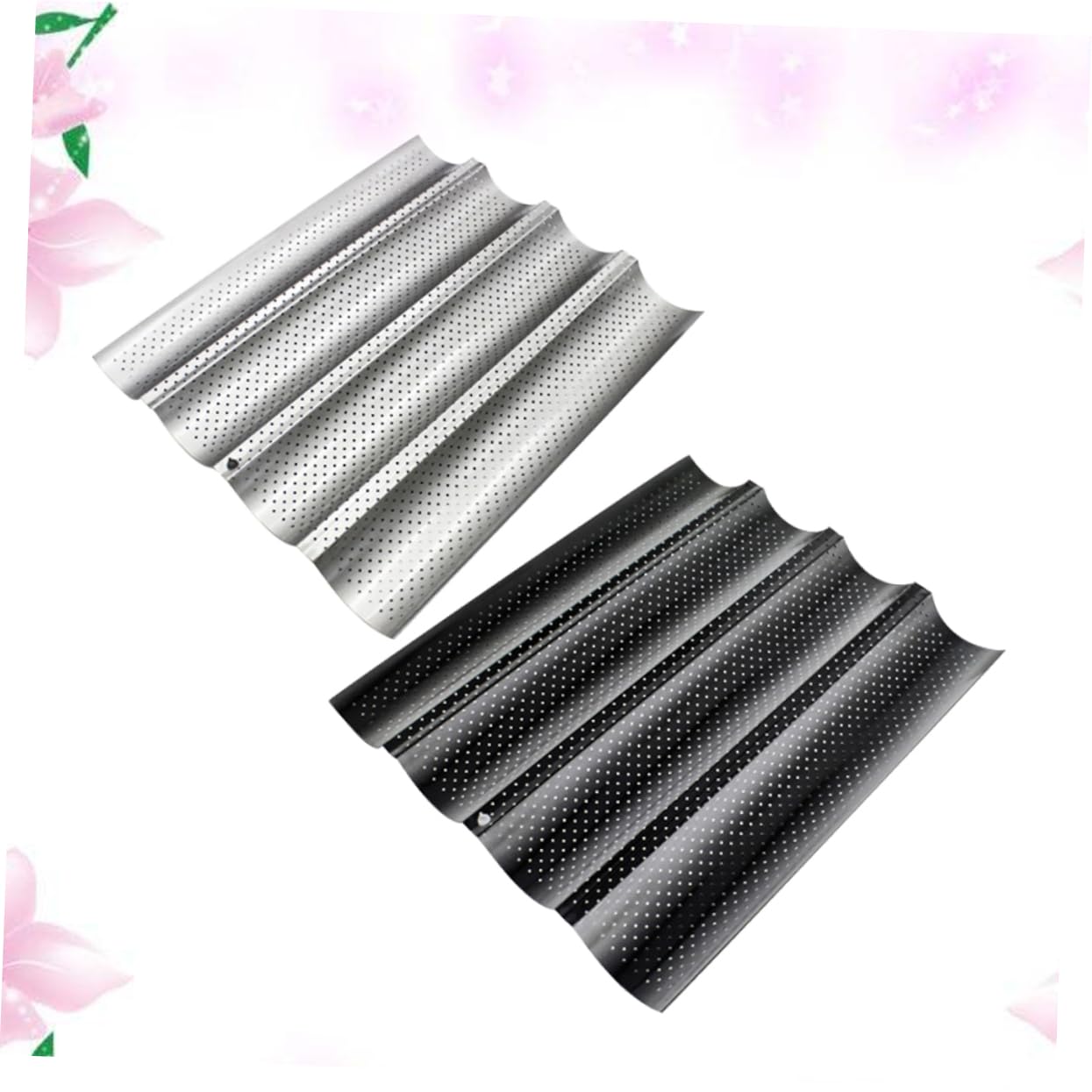Molde Para Hornear Baguettes Moldes Perforados Antiadherente Horno Tostador
