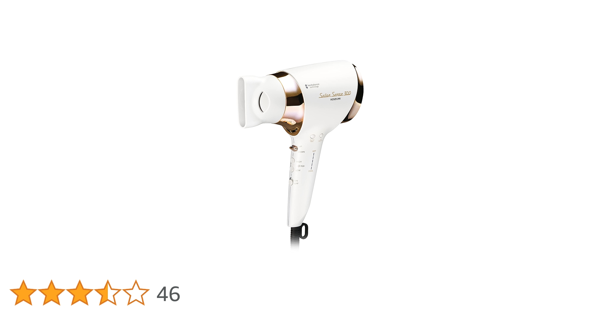 ヘアドライヤー KOIZUMI Salon Sense 300 KHD-9960/W Amazon | コイズミ ヘアドライヤー イオンバランス サロンセンス