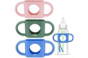 Bottle Handles Ideal for DR Brown 8oz & Wide-Neck Bottles, 3 Pack