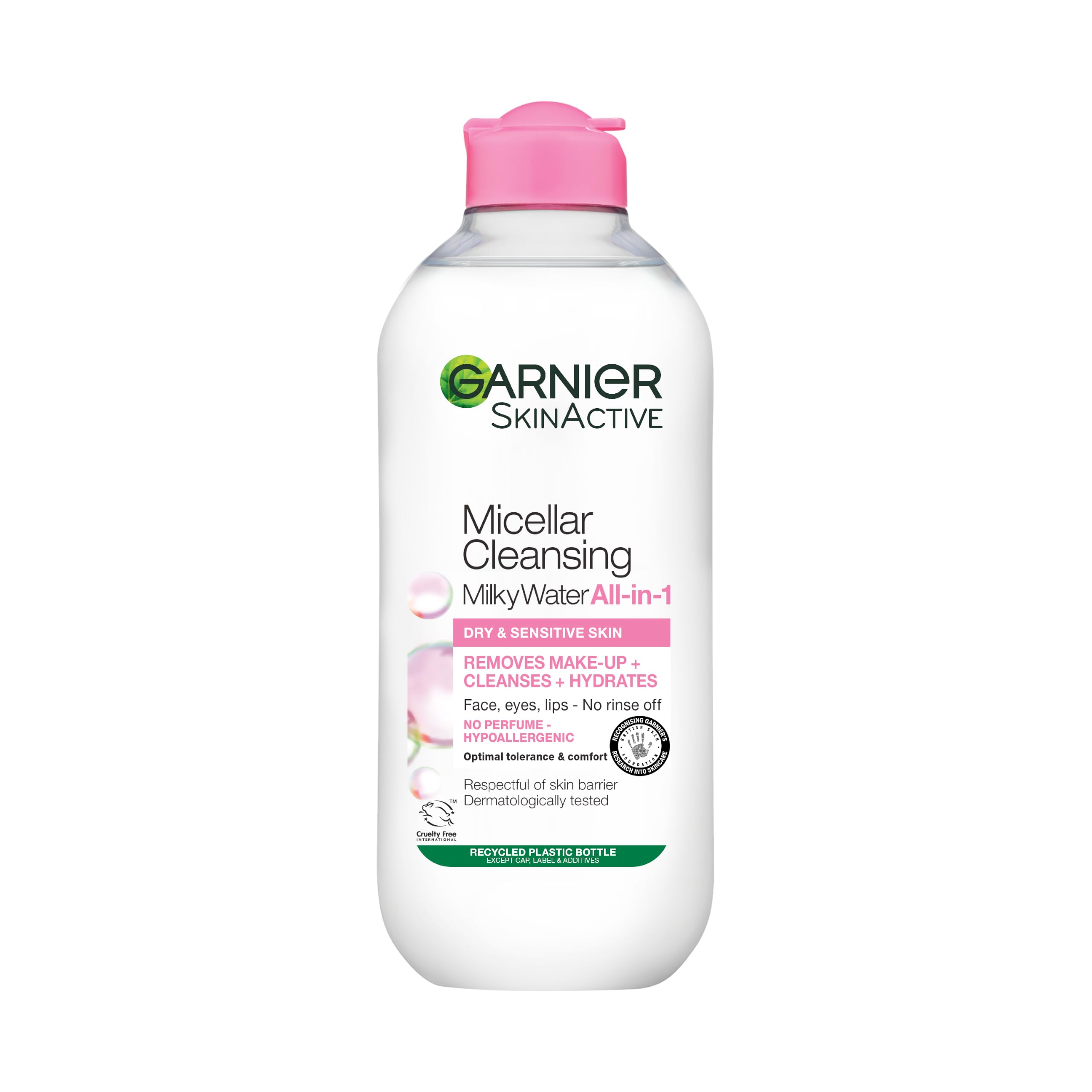Micellar Cleansing Water For Dry Skin 400 ml, Milky Face Cleanser and Makeup ...