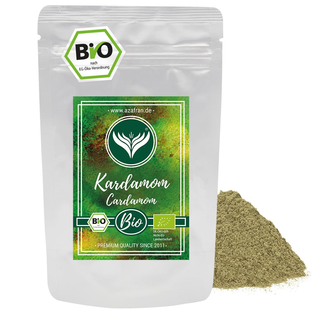 Azafran Grüner BIO Kardamom gemahlen - Kardamompulver aus Guatemala 100g