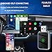 Wireless CarPlay Adapter for Jaguar F-PACE I-PACE E-PACE F-Type XE XF, Convert Wired to Wireless CarPlay Dongle, 2-in-1 Fast & Stable Wireless Adapter for Android Auto, Plug & Play(Color:B Silver)
