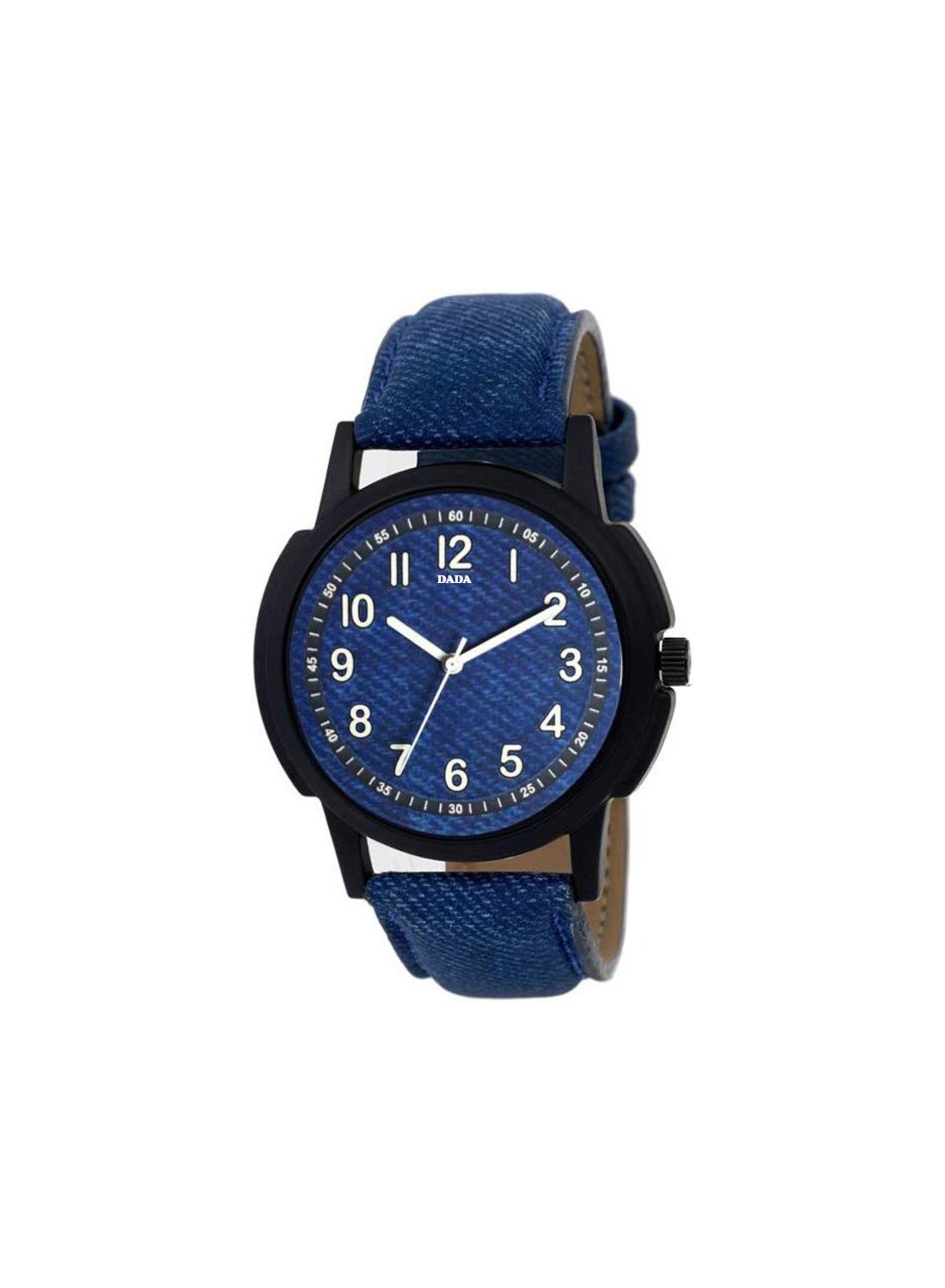 HORCHIS Mens Blue Leather Watch (B08BG317RG) Amazon Price History, Amazon Price Tracker