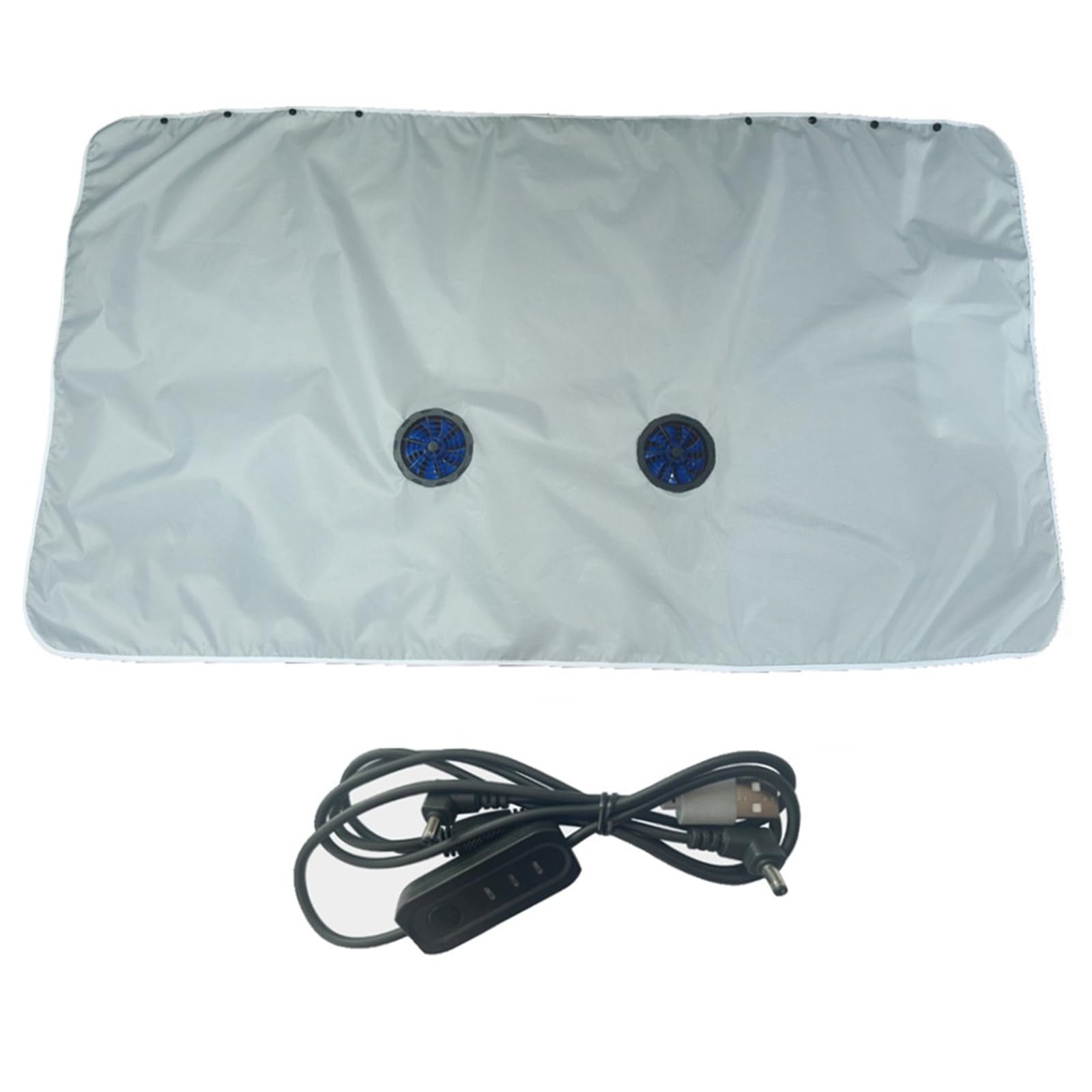 Elektryczny koc chłodzący USB 7,4 V przenośny na kemping, podróże, biura i do użytku domowego, miękkie materiały poliestrowe, biura, podkładka chłodząca do spania