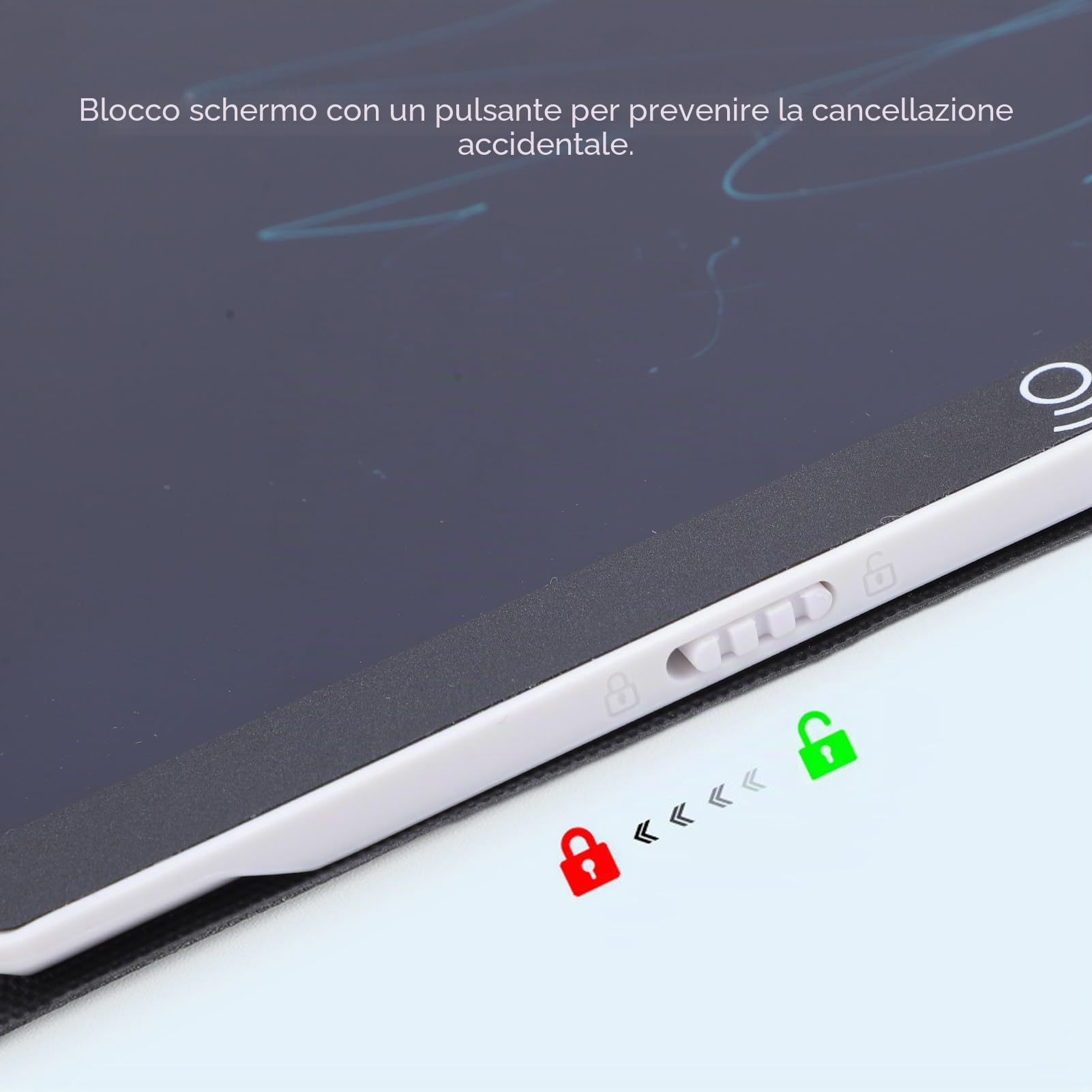 Tavoletta da Scrittura Riutilizzabile, Schermo LCD 11,5 Pollici, Cancellazione Istantanea con 1 Key, Penna e Custodia Protettiva, Tavoletta Grafica Digitale per Scuola L'ufficio
