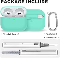 Vista 440 de Funda para AirPods Pro con kit de limpieza, funda de silicona suave para Apple AirPod Pro de 1ª/2ª generación, accesorios de funda AirPods Pro/Pro 2