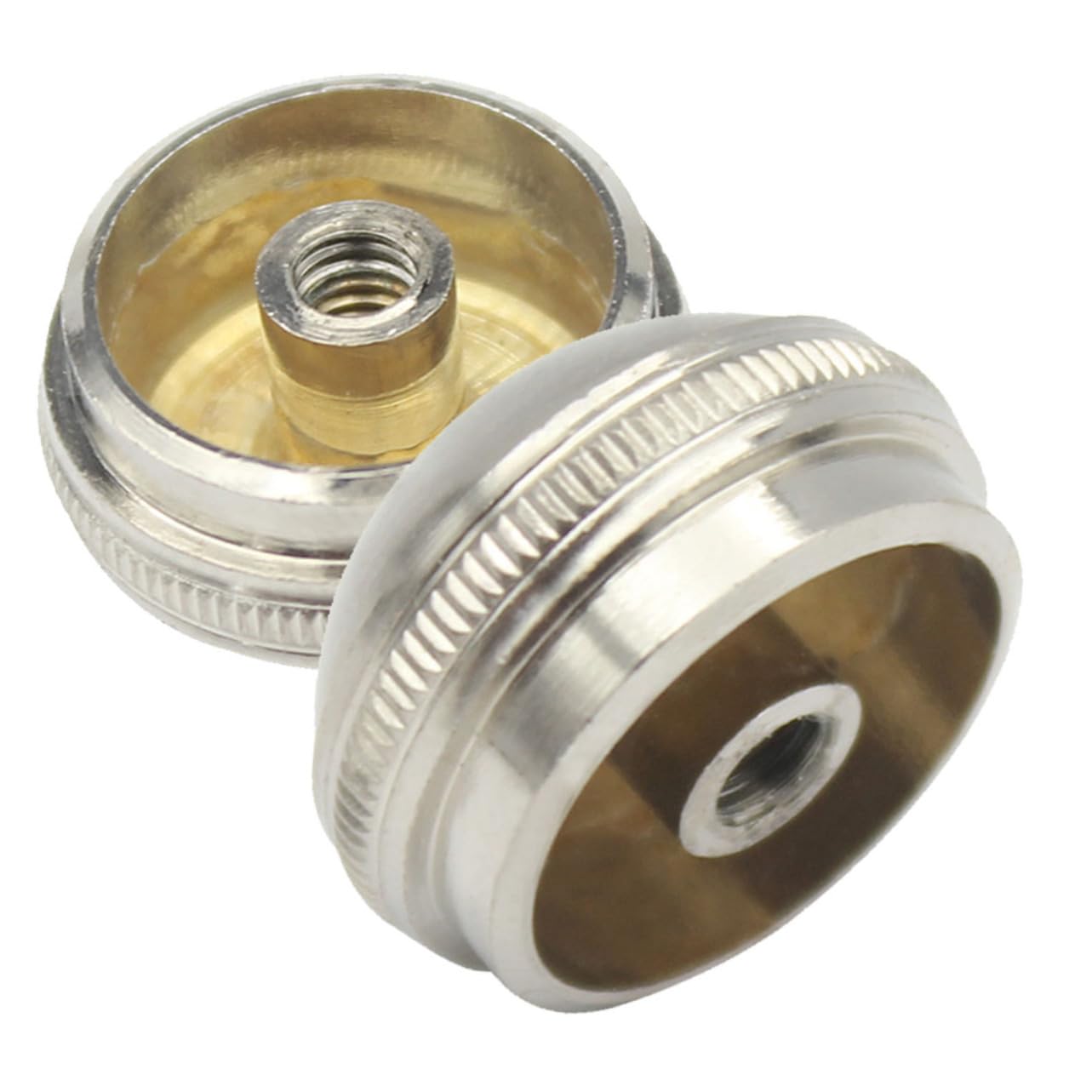 ULDIGI 2pcs Flute Head Crown End Cap Musical Instrument Part Headjoint Screw Cap for Flute Sturdy Copper Easy Install