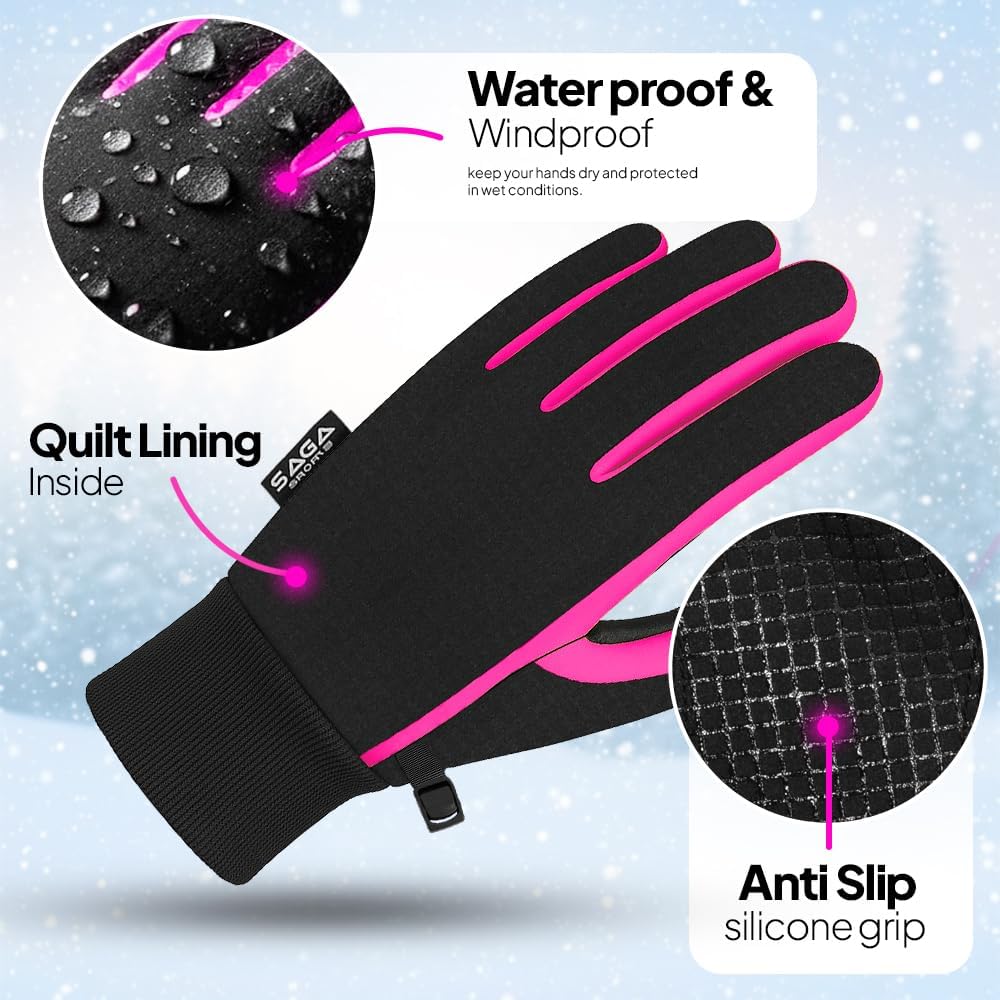 Kids Gloves Winter Waterproof Windproof