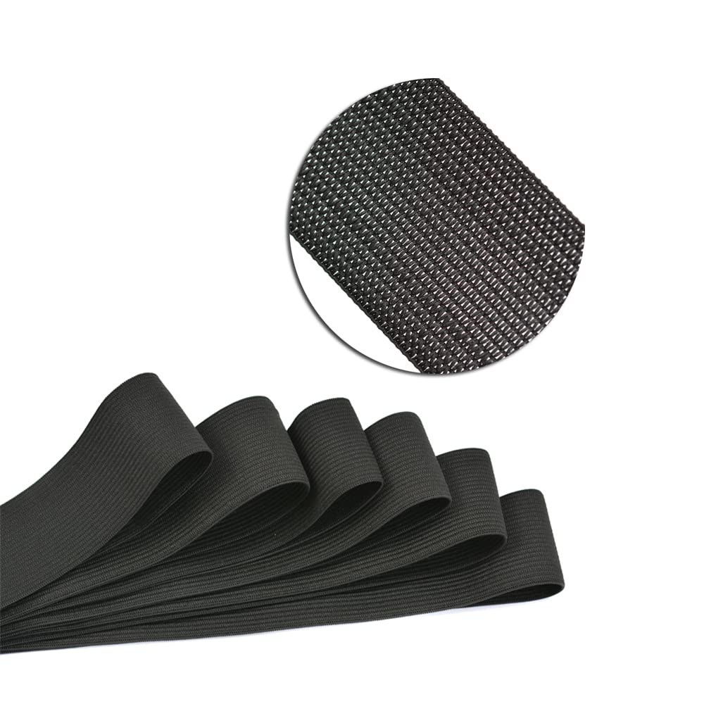 6pcs Black Wig Elastic Band Wig Melting Band Accessories for Wigs Making (3.5cm) - Image 3
