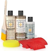 Vista 19 de Retique It Kit de acabado para encimera de madera – Vaya más allá de la imitación de madera con imprimación base de madera líquida y tintura en gel