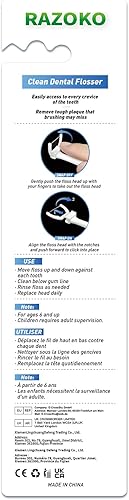 Miniatura 9 de Palillos de hilo dental, kit de hilo dental con 3 mangos y 360 recargas de fuerza extra