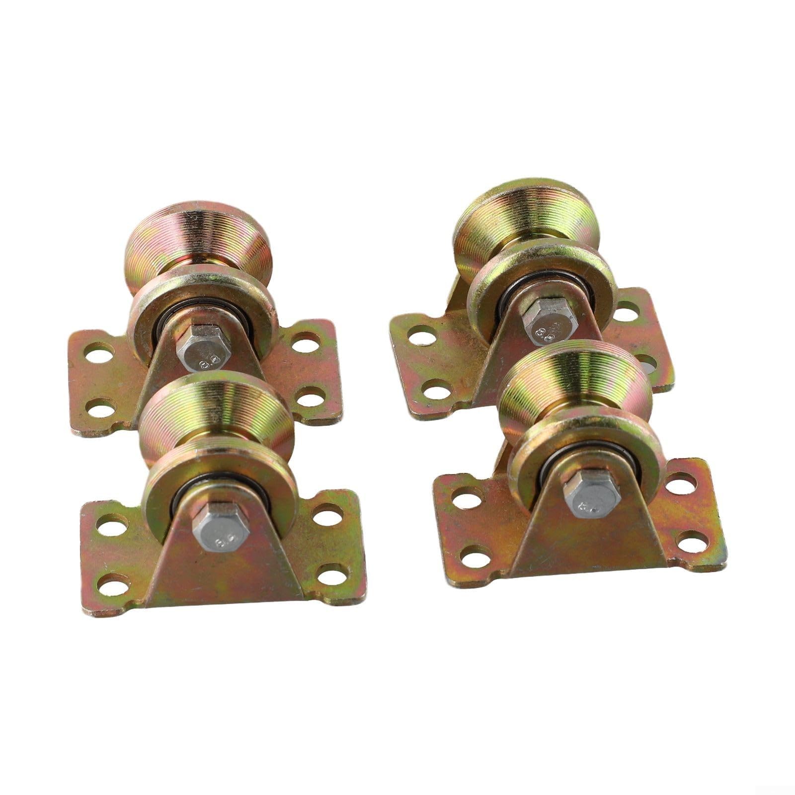 Sistema con scanalatura a V a 4 pulegge con cuscinetti a sfera per funi fino a 8 mm, diametro 31 mm, carico massimo 200 kg, ideale per sollevamento, verricelli e applicazioni SLI